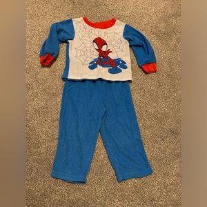 Spider-Man Toddler Boys Fleece PJ Pajamas Jammies set Spidey Friends 2T Marvel